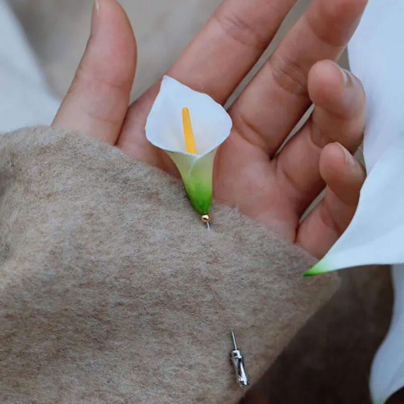 Original Design Calla Lily Brooch 5