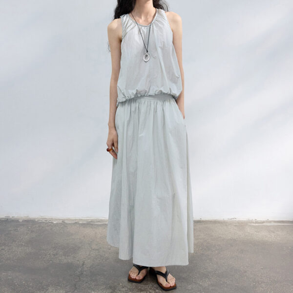 Outdoor Drawstring Texture Loose Vest 1