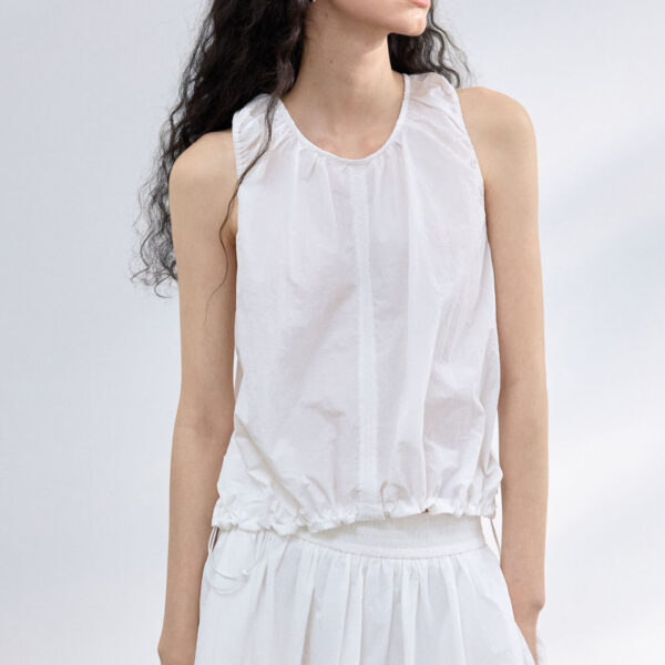 Outdoor Drawstring Texture Loose Vest 10