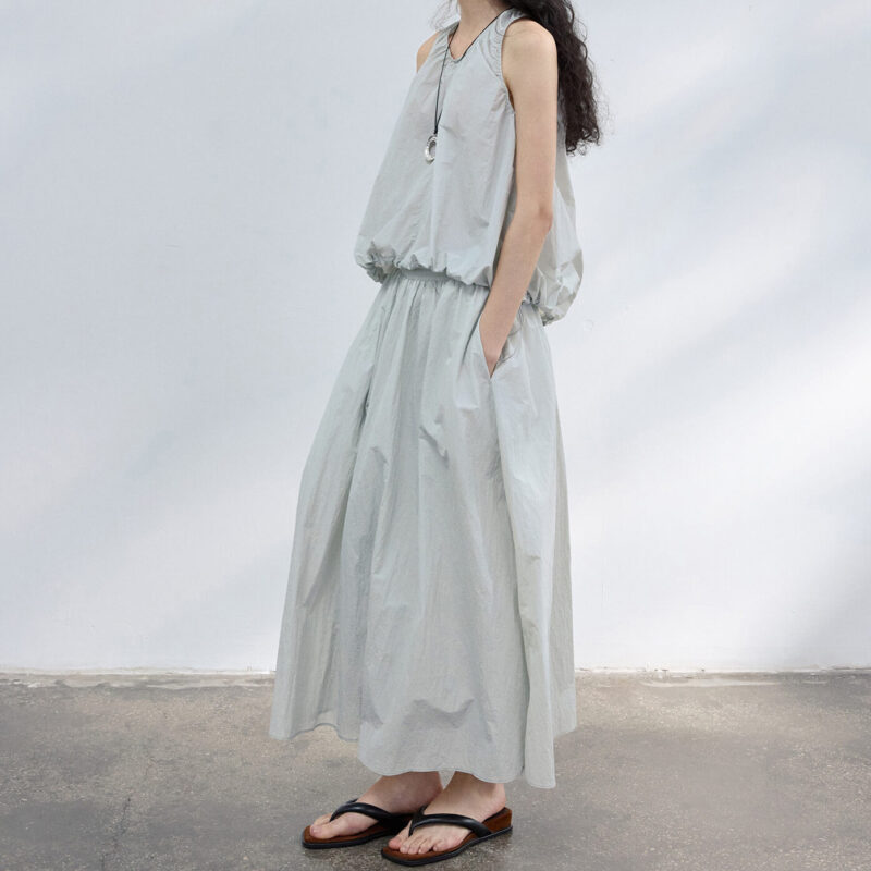Outdoor Textured A line Skirt 11