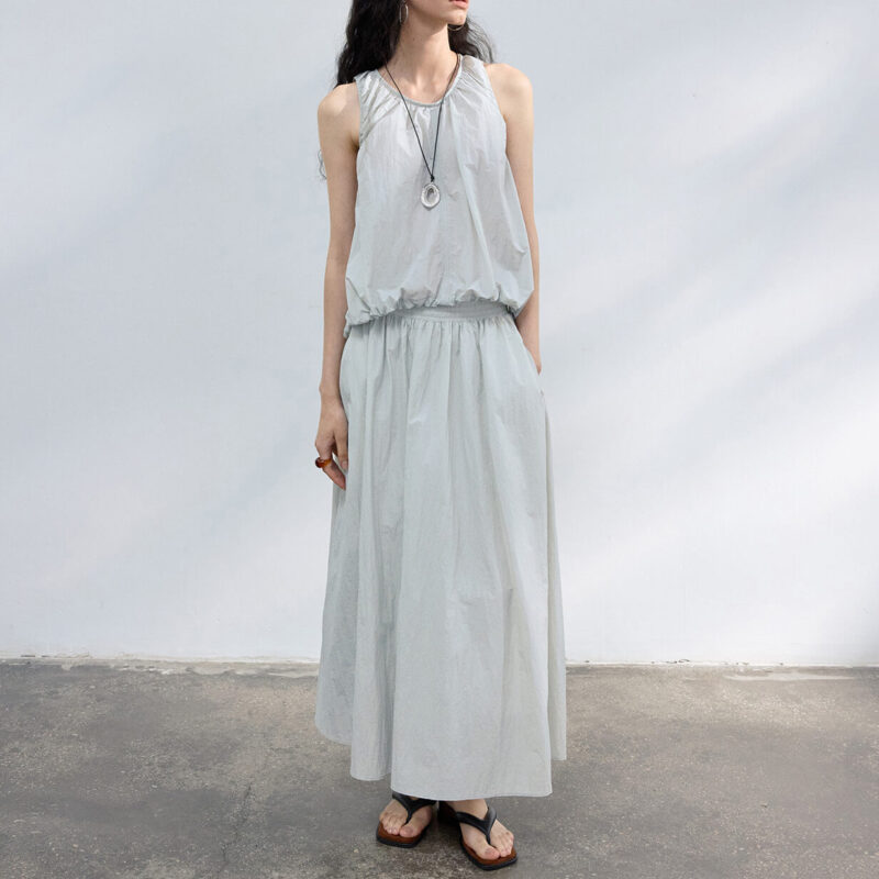 Outdoor Textured A line Skirt 5