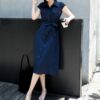 POLO collar shirt dress 4