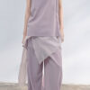 Pleated Cotton Brocade Irregular Hem 10