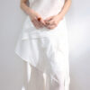 Pleated Cotton Brocade Irregular Hem 7