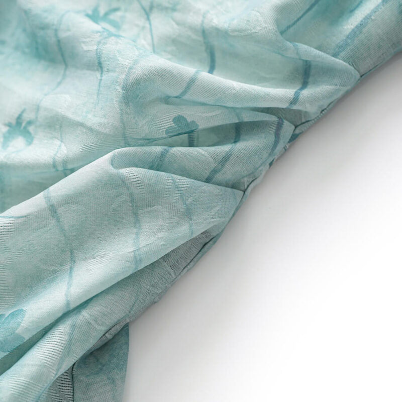 Pseudo-two-piece Subtle Pattern Jacquard Patchwork Iridescent Yarn Cheongsam