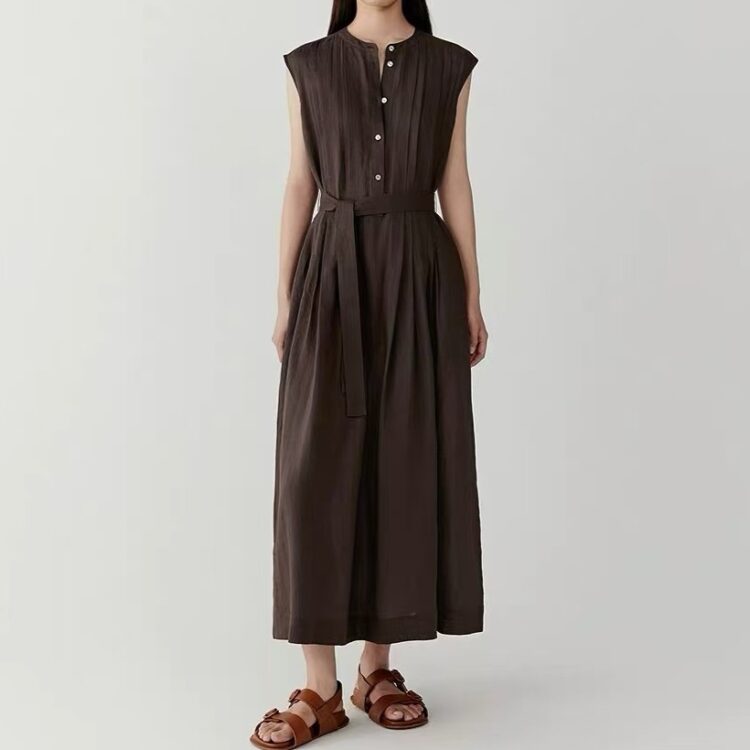 Pure linen dress (with belt)