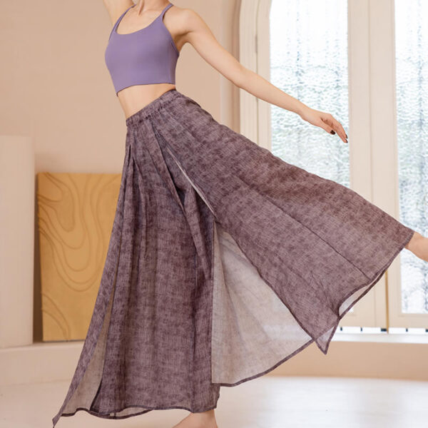 Ramie Wide Leg Yoga Pants 1