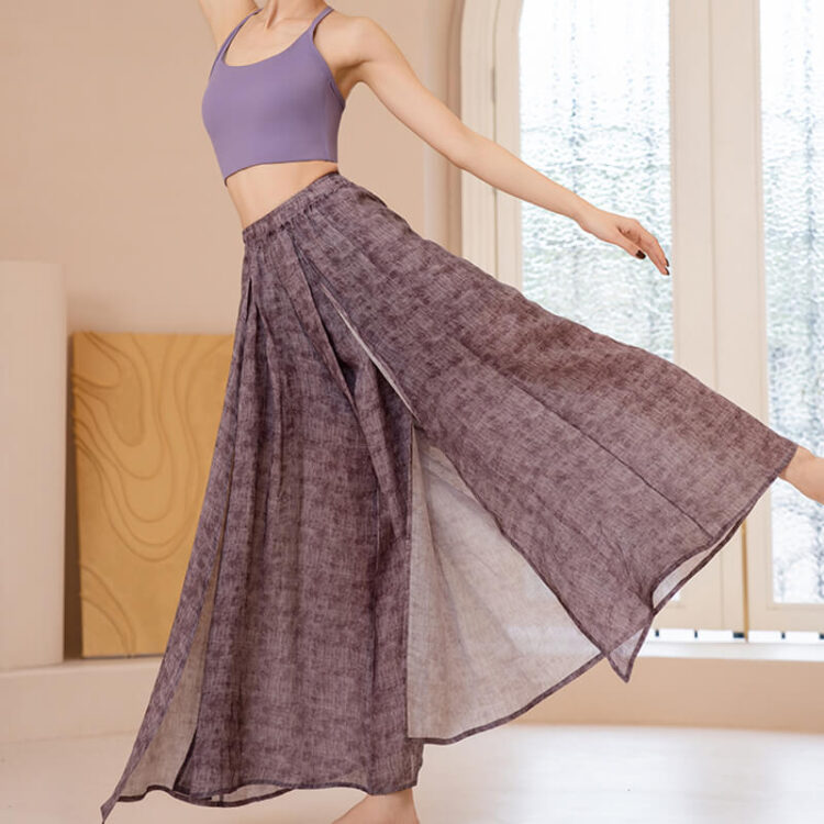 Ramie Wide Leg Yoga Pants
