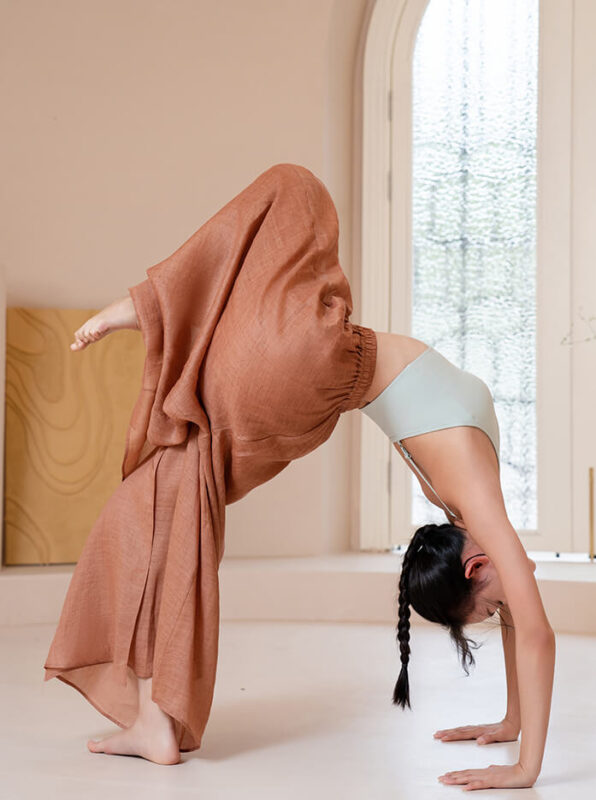 Ramie Wide Leg Yoga Pants 3