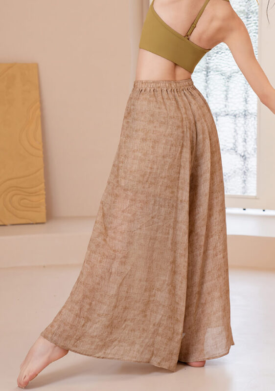 Ramie Wide Leg Yoga Pants 7