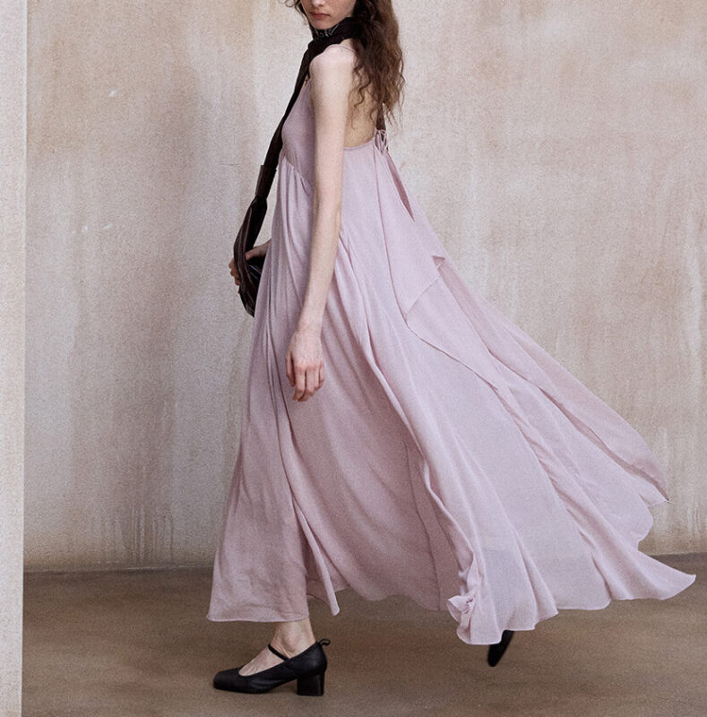 Resort style irregular tulle suspender skirt 10