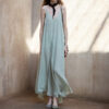 Resort style irregular tulle suspender skirt 2