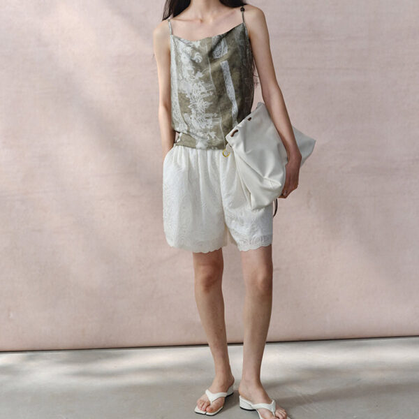 Resort style lace print camisole 3