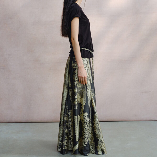 Resort style lace print skirt 4