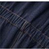 Retro Commuter Short Sleeve Shirt Style Slit Denim Dress