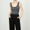 Rhinestone Striped Knitted Vest 9
