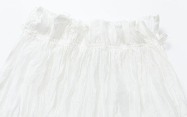 Ruffle Collar Tencel Pleated Textured Vest 9