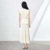 Ruffled Sleeveless Suit Vest + Casual Skirt Set