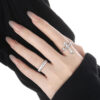 S925 Sterling Silver Cross Unisex Vintage Ring 2