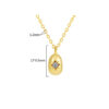S925 Sterling Silver Inlaid Zircon Star Clavicle Necklace 7