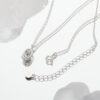 S925 Sterling Silver Inlaid Zircon Star Clavicle Necklace 8