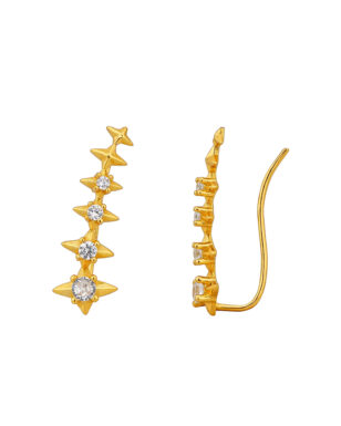 S925 Sterling Silver Star Earrings