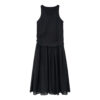Shiny Tencel Sleeveless Shirred Dress 1
