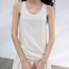 Shiny Tencel Sleeveless Shirred Dress 10