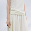 Shiny Tencel Sleeveless Shirred Dress 2