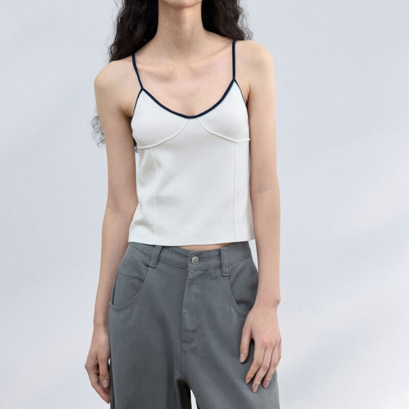 Silk Contrasting Edge Suspenders 7