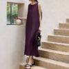 Silk Dress with Back Pleats 2