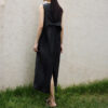 Silk Dress with Back Pleats 5