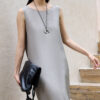 Silk Dress with Back Pleats 6