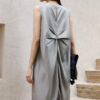 Silk Dress with Back Pleats 9