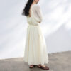 Silk Short Sleeve Backless Dress 12