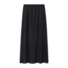 Silk Side Slit Long Skirt 3