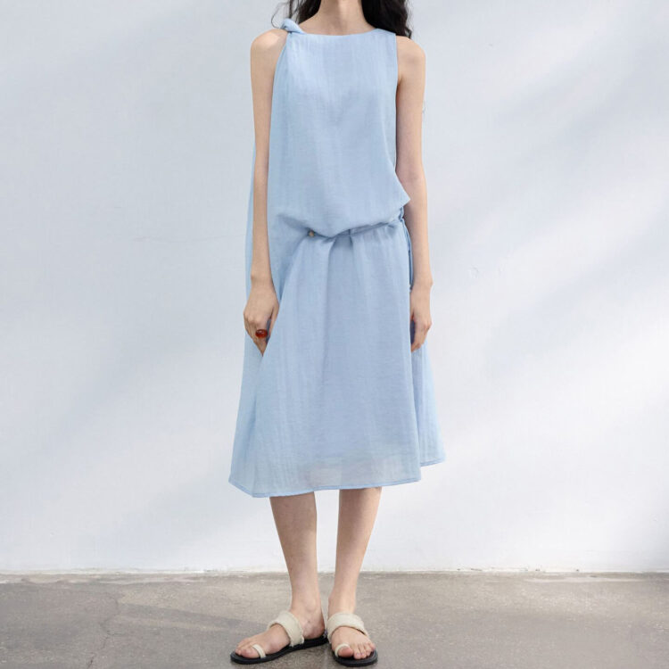Silk Twist Textured Dress