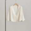 Silk Vintage French Three Quarter Sleeve Jacket 5