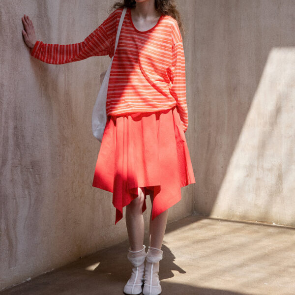 Silk and Linen Striped Blouse 2