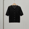 Silk hollow casual knitted cardigan 2