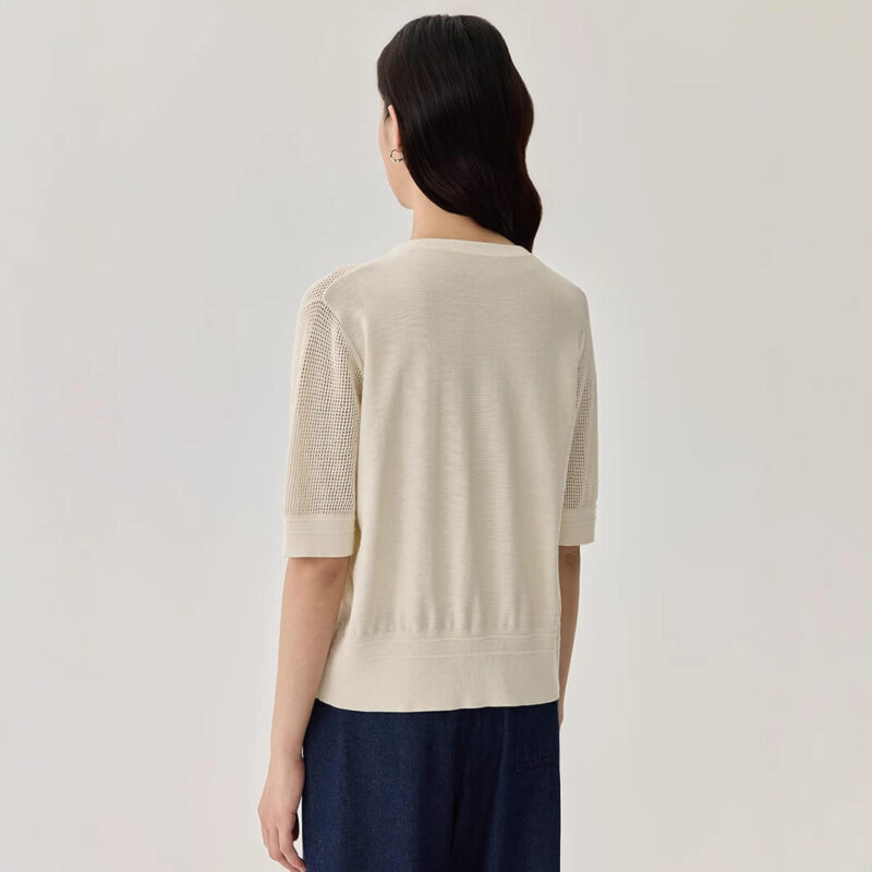 Silk hollow casual knitted cardigan 7