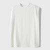 Sleeveless Crew Neck 100 Cotton T shirt 10