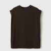 Sleeveless Crew Neck 100 Cotton T shirt 14