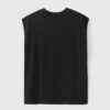 Sleeveless Crew Neck 100 Cotton T shirt 9