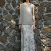 Sleeveless Silk Top with Ruched Back 2