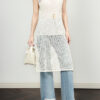 Slit Crochet Openwork Knit Dress 3