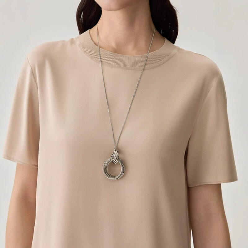 Solid Color Silk Breathable Top 3