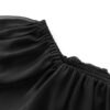 Solid color ruffle formal dress