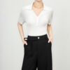 Solid color short sleeved sweater 5
