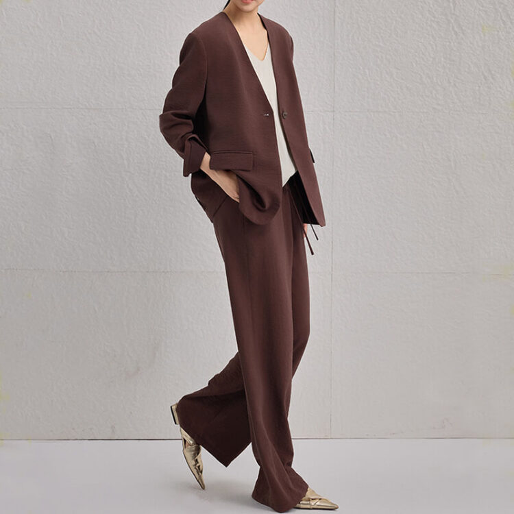 Spring Silk Intellectual Casual Loose Blazer